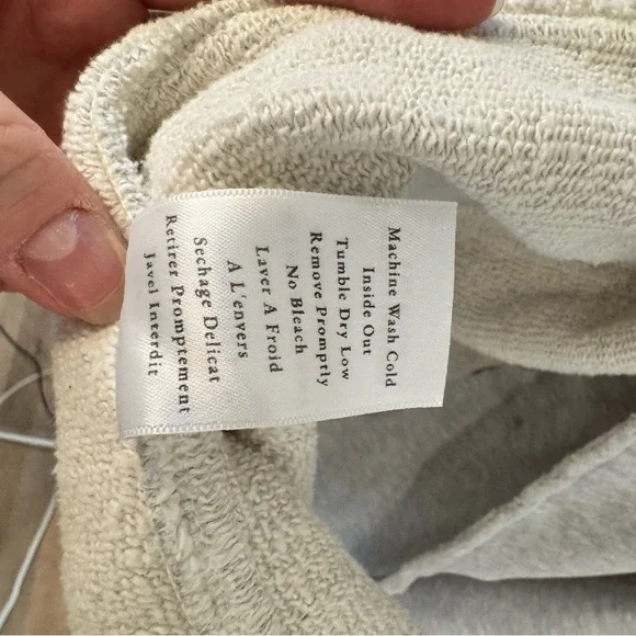 Frank & Eileen Belfast Sweatshirt Peacoat Size S Gray Melange - Picture 14 of 16